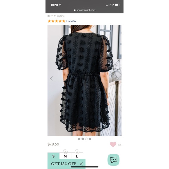 NWT black dress - Picture 3 of 4